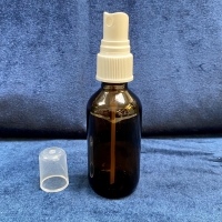 2 oz Amber Spray Glass Bottle